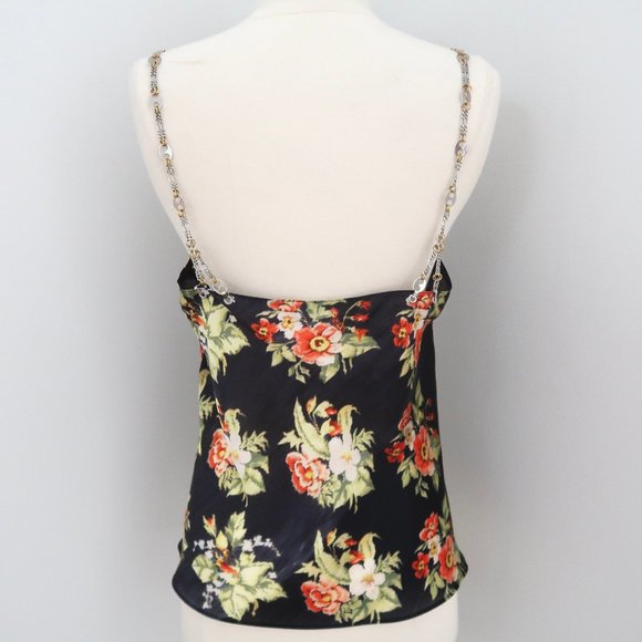 PACO RABANNE Chain trim Floral print tank top F 38 US 6 - Picture 4 of 10